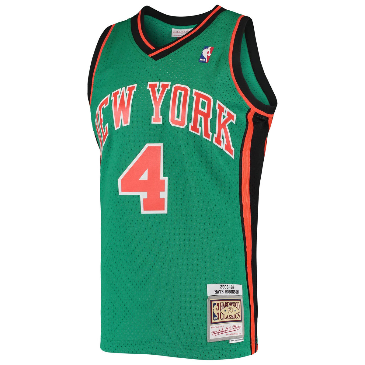 New York Knicks Nate Robinson Mitchell & Ness Green 2006/07 Hardwood Classics Swingman Jersey for Men product image 3,