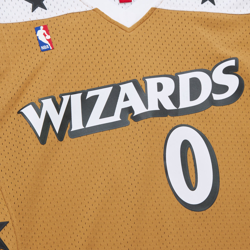 Washington Wizards Gilbert Arenas Mitchell & Ness Gold 2006/07 Hardwood Classics Swingman Jersey for Men product image 5,