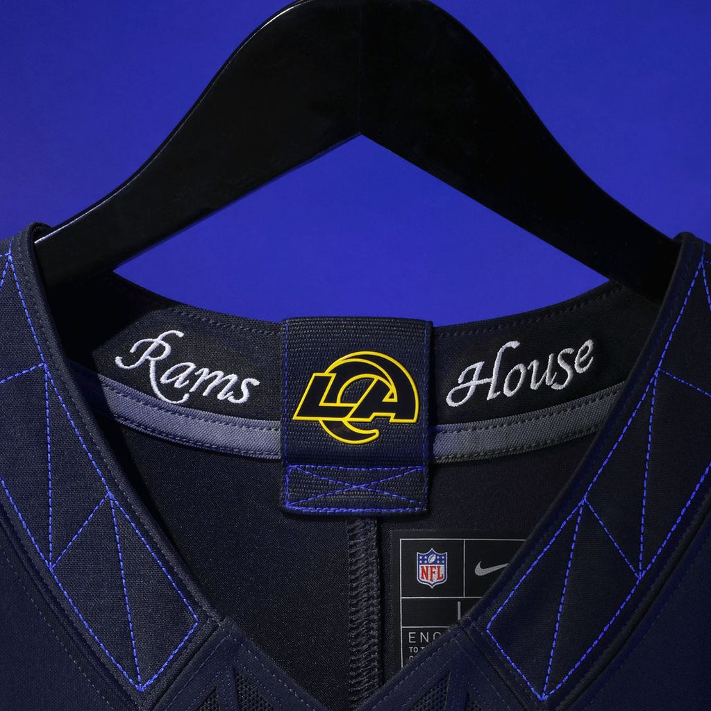 Los Angeles Rams Kyren Williams Dark Blue Rivalries Collection Stitched Limited Jersey product image 4, provided for visual