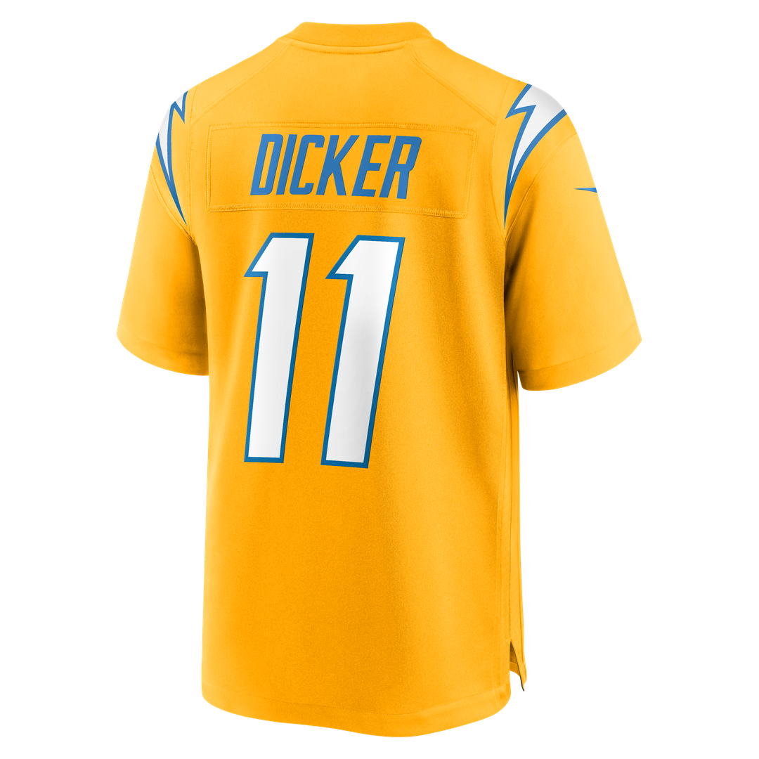 Los Angeles Chargers Cameron Dicker Gold Alternate Game Jersey product image 6, provided for visual reference and product