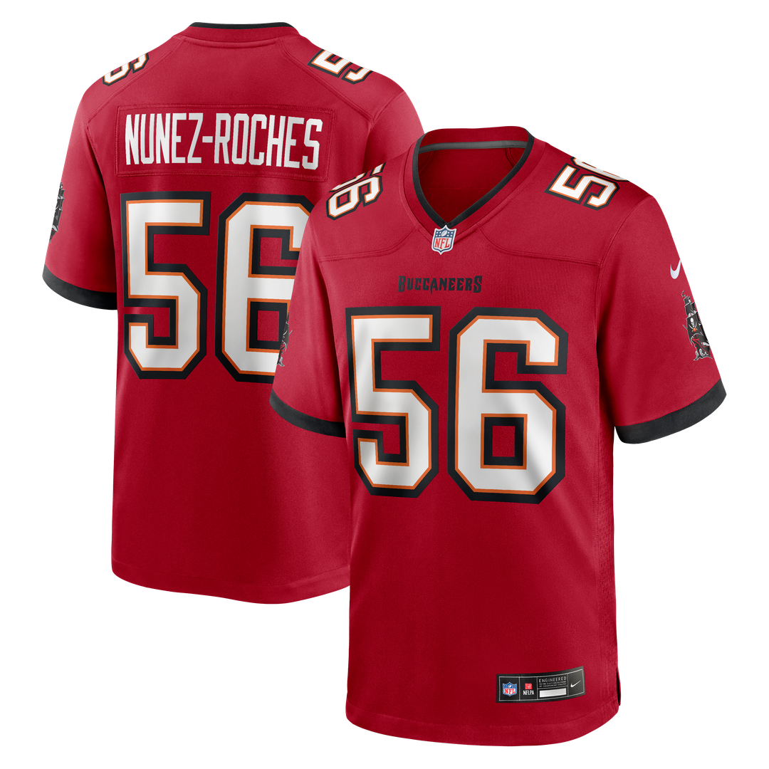 Tampa Bay Buccaneers Rakeem Nunez-Roches Red Team Game Jersey product image 1, provided for visual reference and product