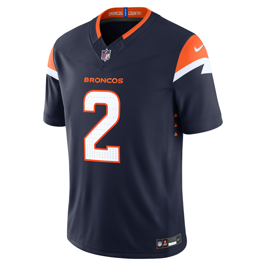 Denver Broncos Pat Surtain II White Vapor F.U.S.E. Stitched Limited Jersey product image 22, provided for visual reference