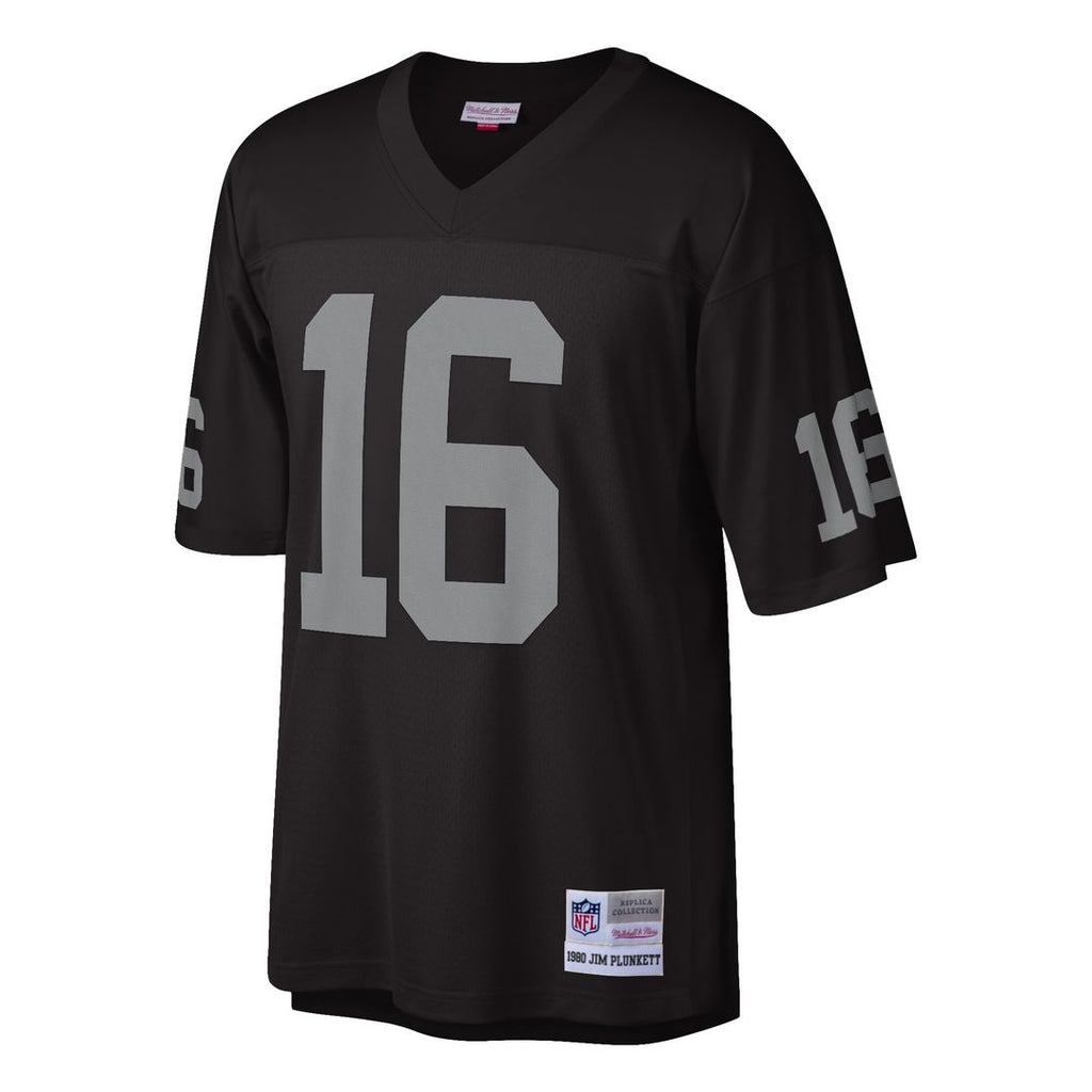 Oakland Raiders Jim Plunkett Black 1980 Legacy Replica Jersey product image 2, provided for visual reference and product