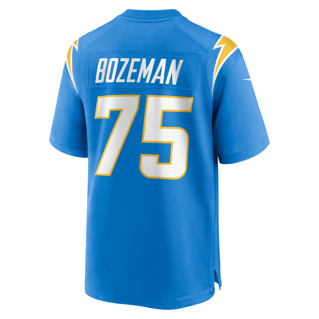 Los Angeles Chargers Bradley Bozeman Powder Blue Game Jersey product image 3, provided for visual reference and product