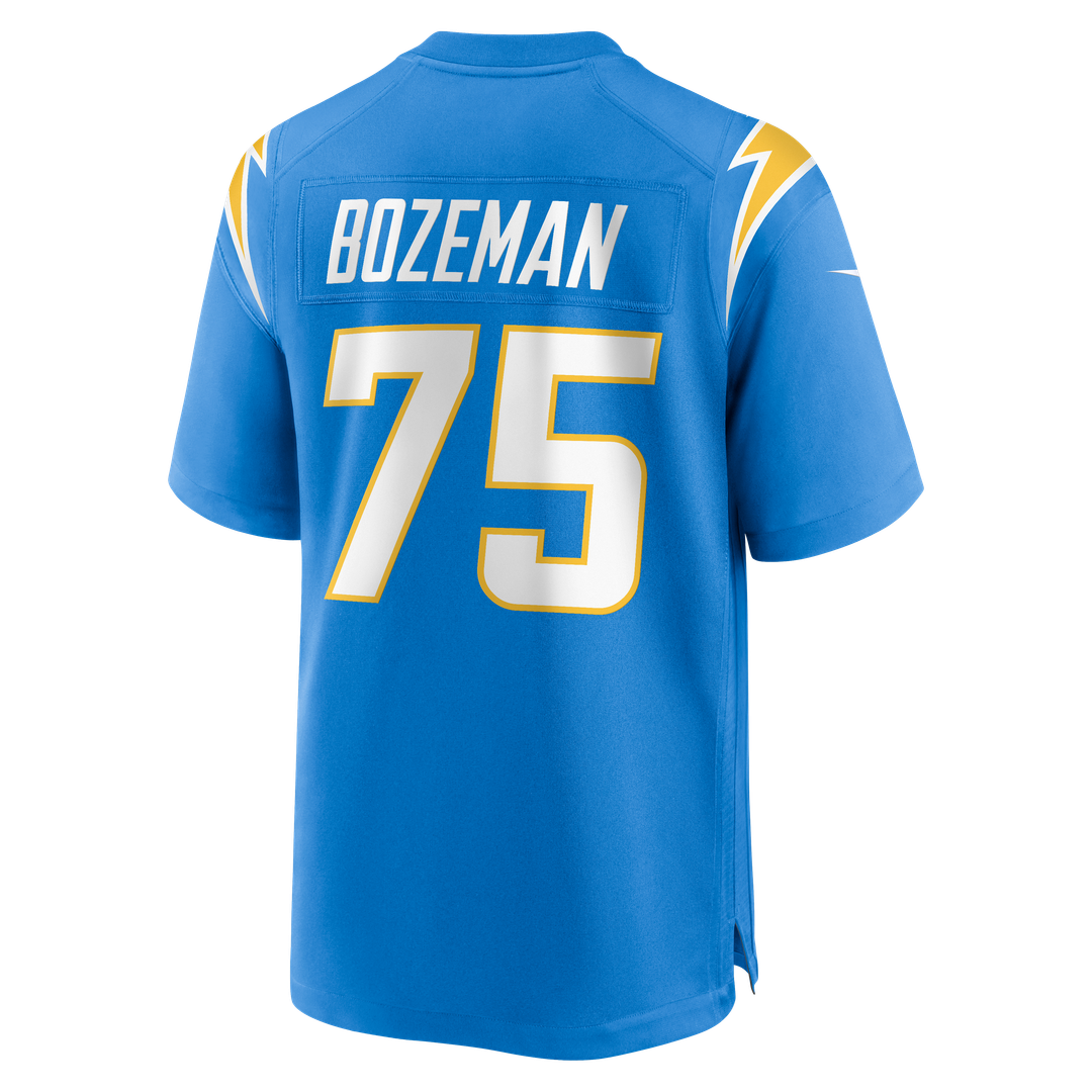 Los Angeles Chargers Bradley Bozeman Powder Blue Game Jersey product image 3, provided for visual reference and product