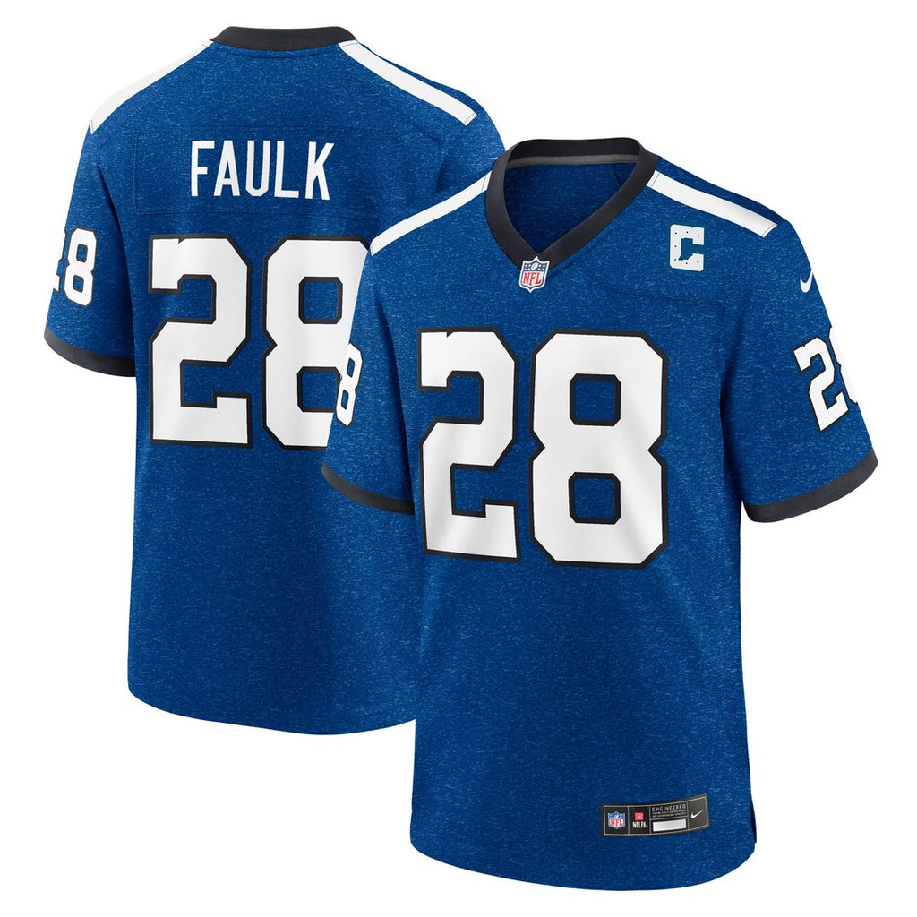 Indianapolis Colts Marshall Faulk Blue Retired Player Alternate Game Jersey product image 1, provided for visual reference