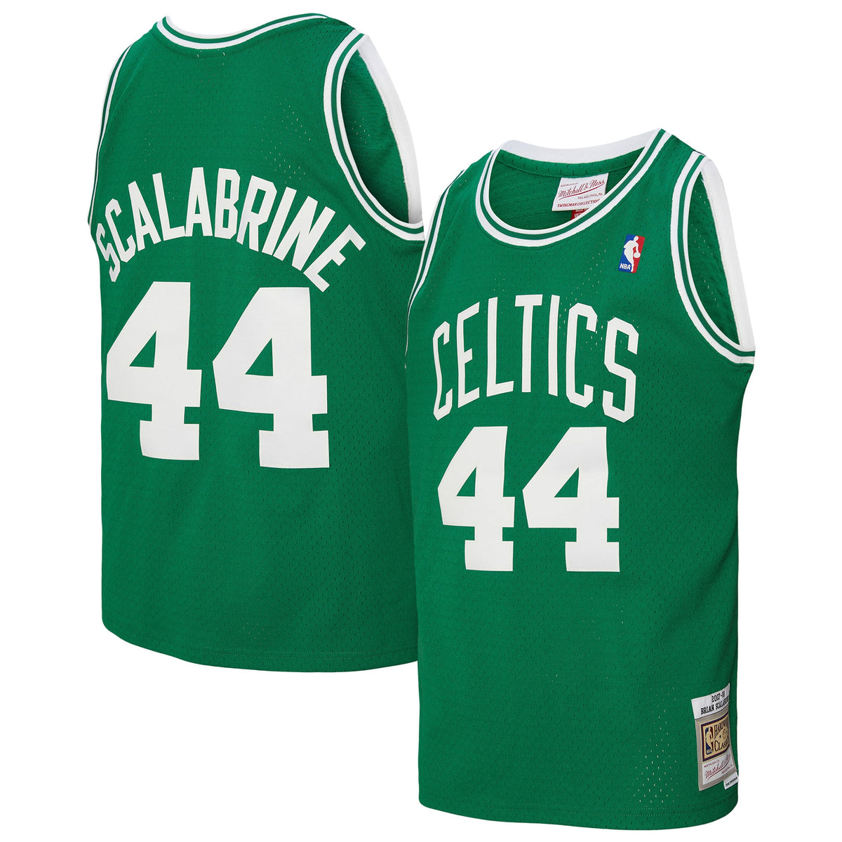 Boston Celtics Brian Scalabrine Mitchell & Ness Kelly Green 2007/08 Hardwood Classics Swingman Jersey for Men product image