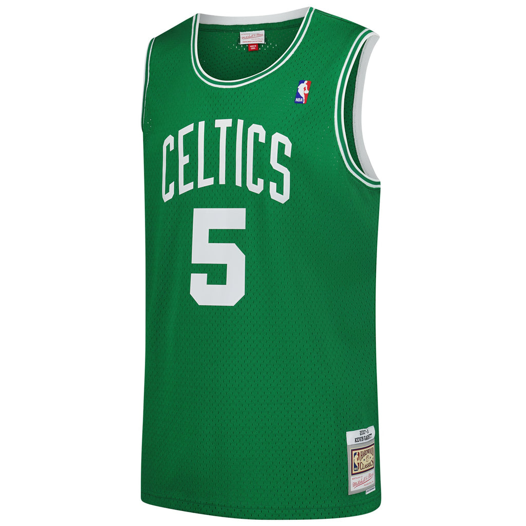Boston Celtics Kevin Garnett Mitchell & Ness Kelly Green 2007/08 Hardwood Classics Swingman Jersey for Men product image 3,
