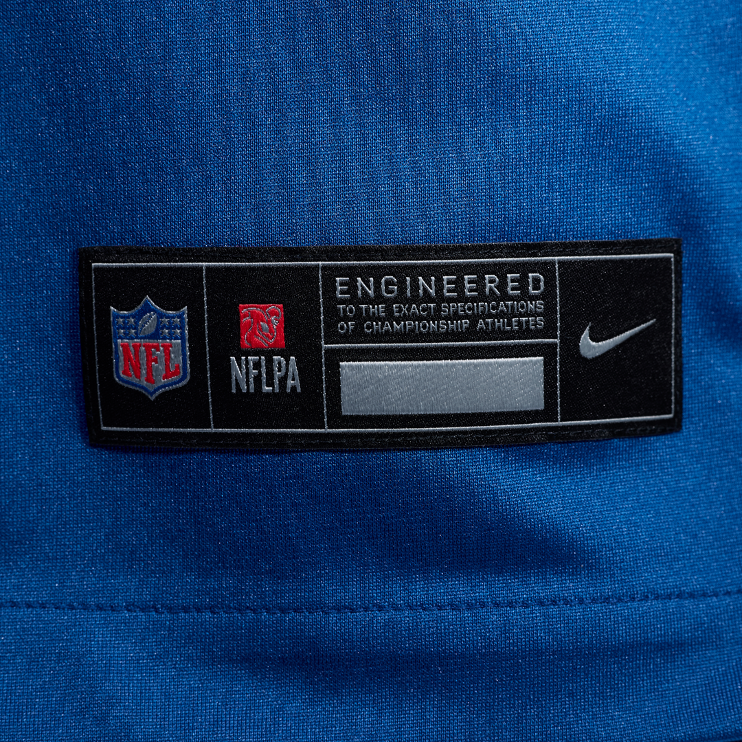 Indianapolis Colts Riley Leonard Royal Team Game Jersey product image 6, provided for visual reference and product detail