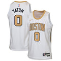Jayson Tatum Boston Celtics 2025/26 City Edition Swingman Jersey - White - Youth product image 1, provided for visual