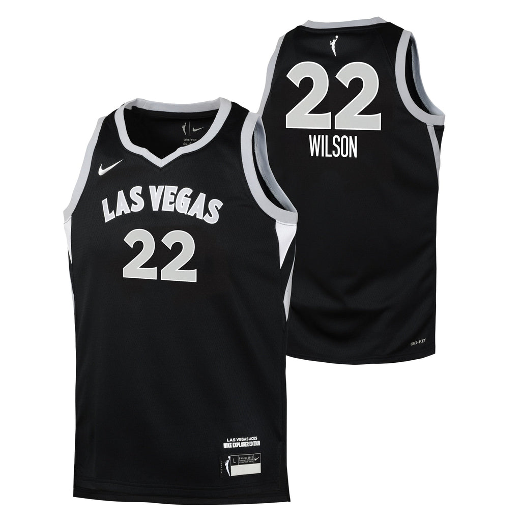 A'Ja Wilson Las Vegas Aces Jersey - Youth product image 2, provided for visual reference and product detail review