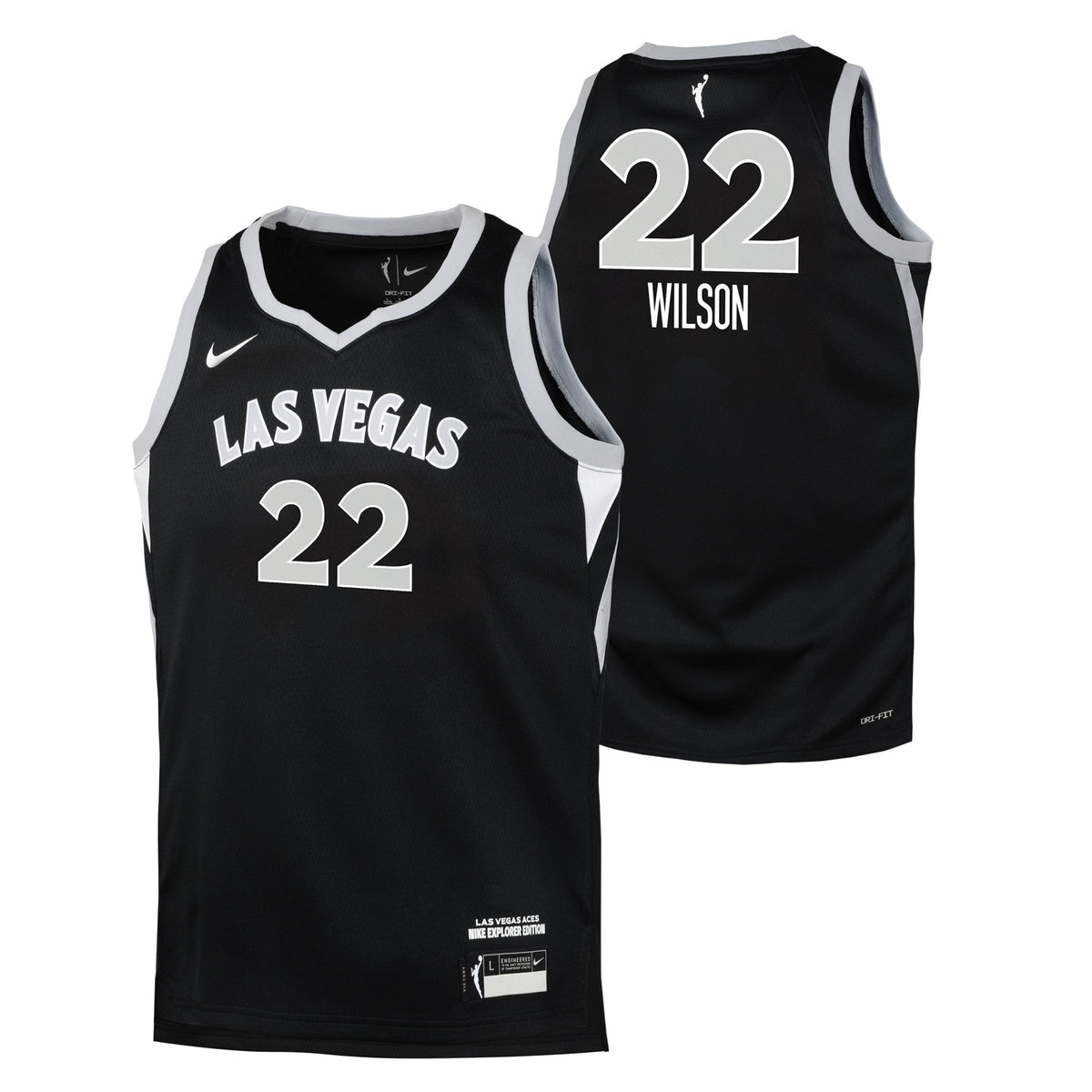 A'Ja Wilson Las Vegas Aces Jersey - Youth product image 2, provided for visual reference and product detail review