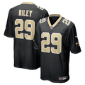 New Orleans Saints Quincy Riley Black Team Game Jersey product image 1, provided for visual reference and product detail