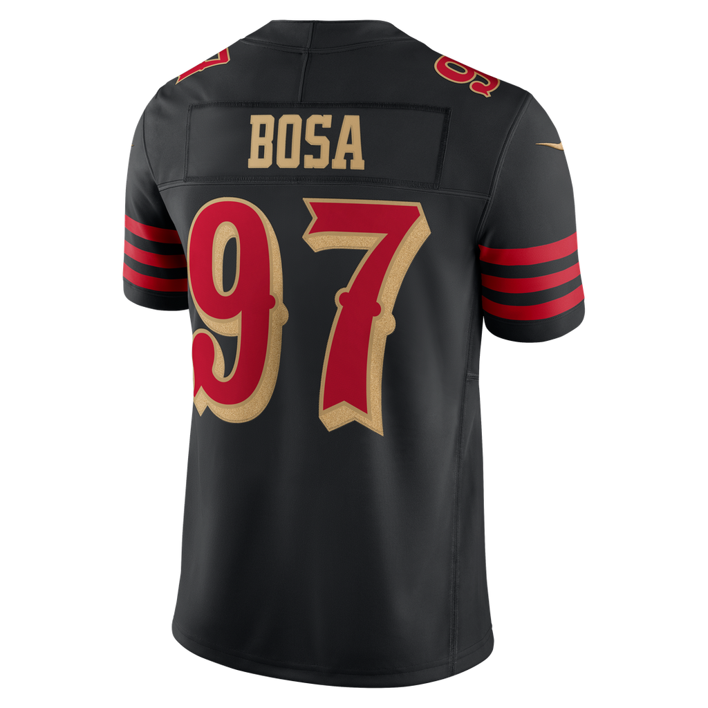 San Francisco 49ers Nick Bosa Black Rivalries Collection Stitched Limited Jersey product image 7, provided for visual