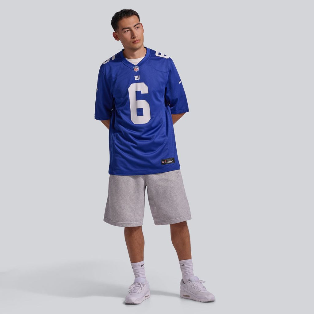 New York Giants Jaxson Dart Royal Team Game Jersey product image 4, provided for visual reference and product detail review