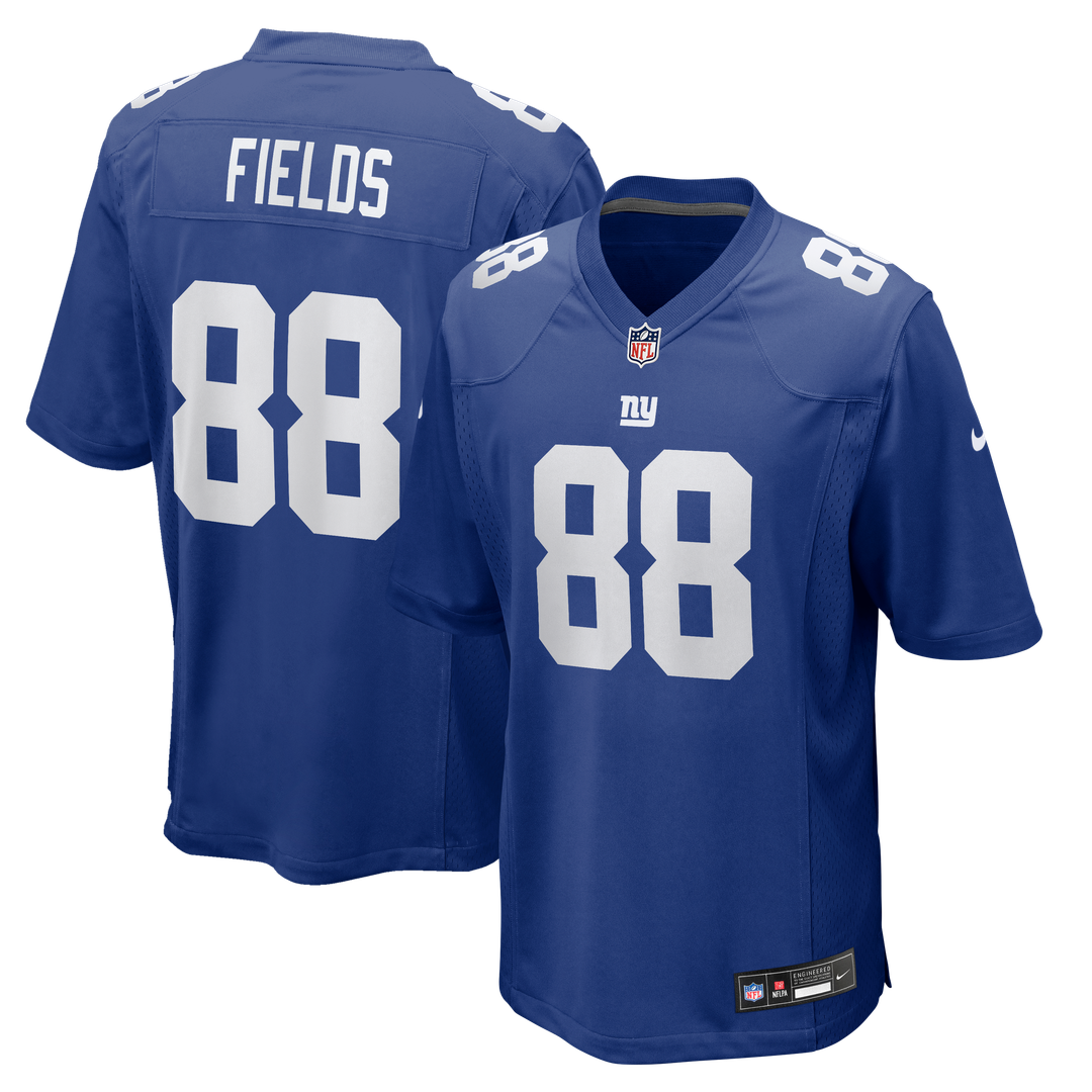 New York Giants Malachi Fields Royal Team Game Jersey product image 1, provided for visual reference and product detail
