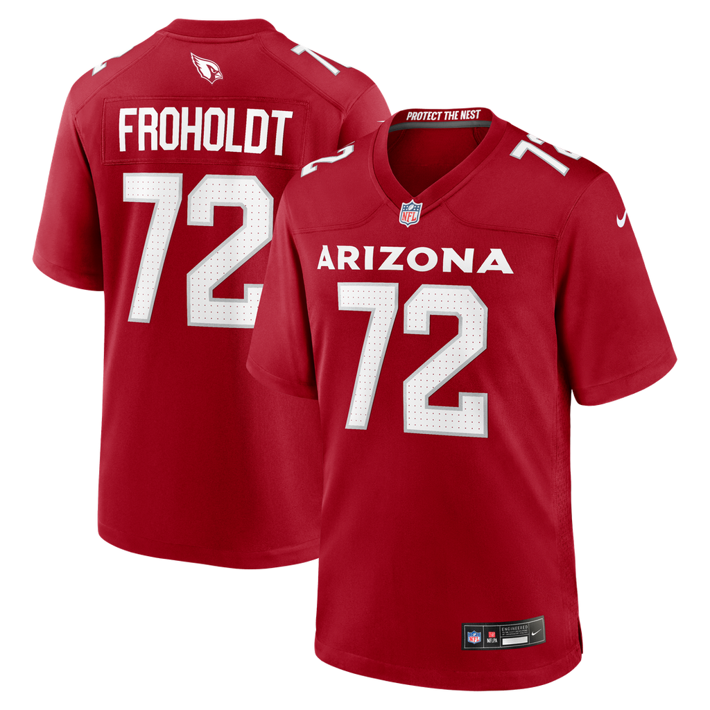 Arizona Cardinals Hjalte Froholdt Cardinal Team Game Jersey product image 1, provided for visual reference and product
