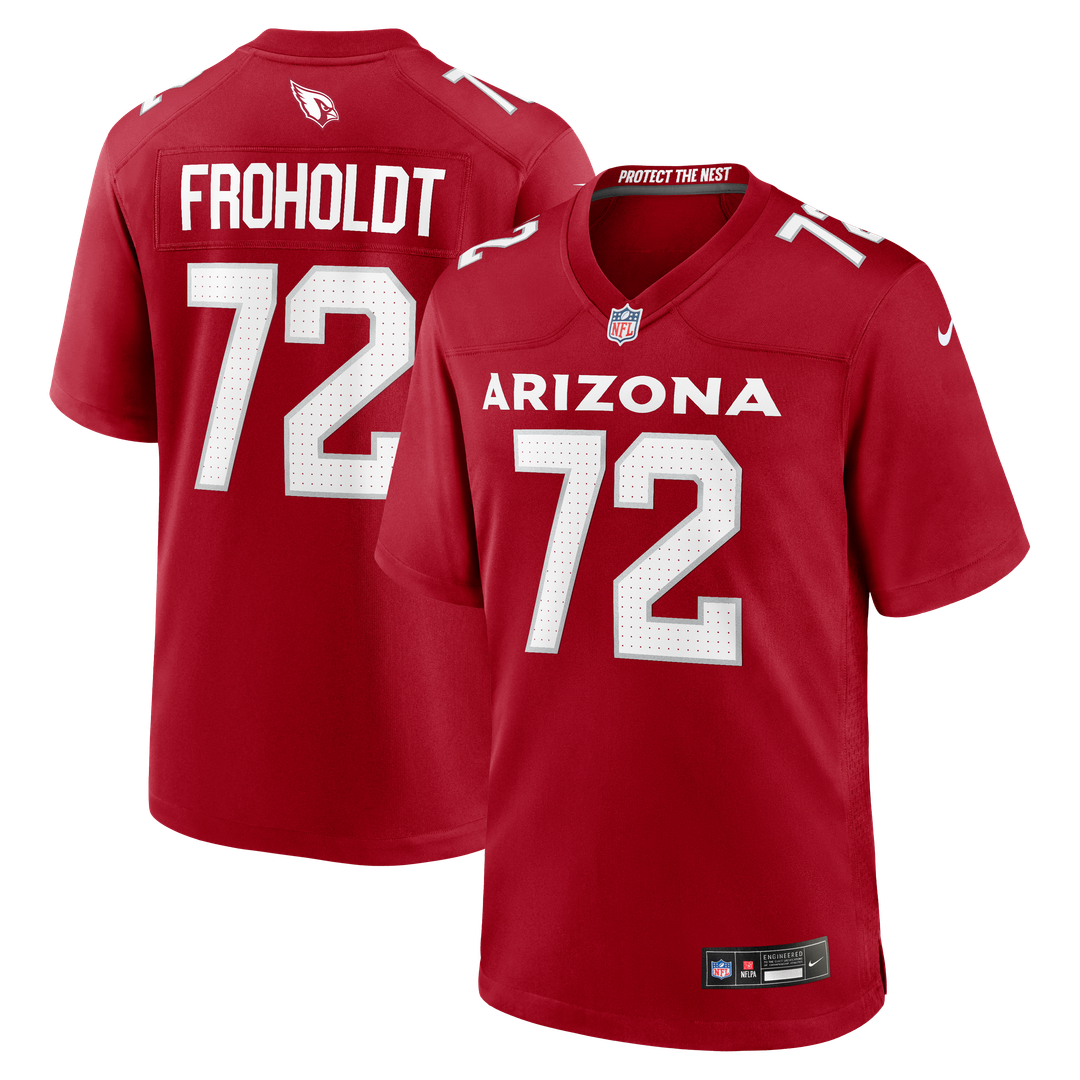 Arizona Cardinals Hjalte Froholdt Cardinal Team Game Jersey product image 1, provided for visual reference and product