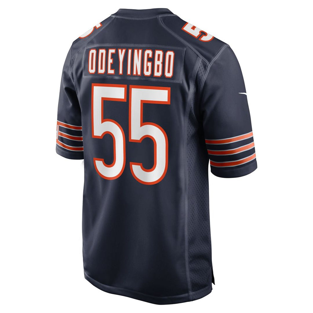 Chicago Bears Dayo Odeyingbo Navy Team Game Jersey product image 3, provided for visual reference and product detail review