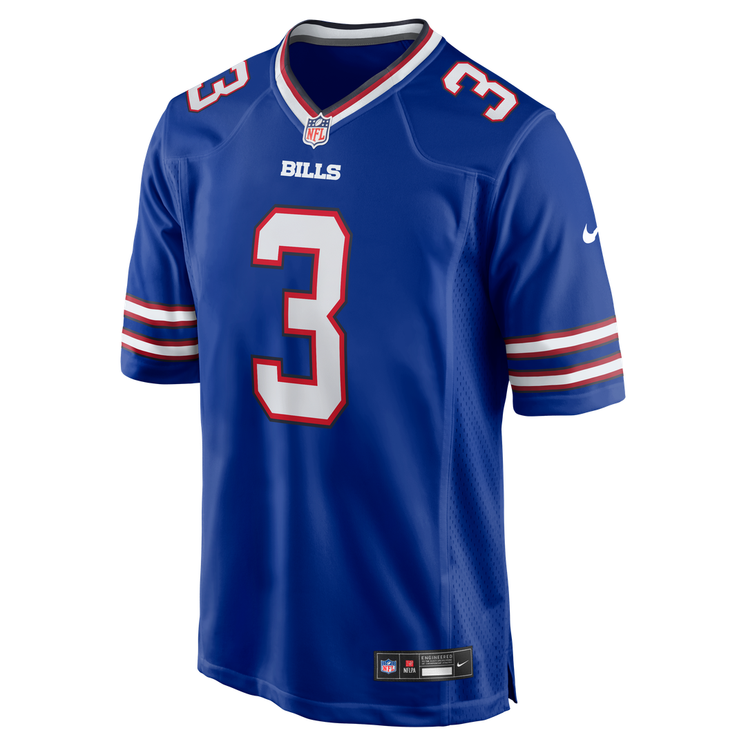 Buffalo Bills Damar Hamlin Royal Game Jersey product image 2, provided for visual reference and product detail review