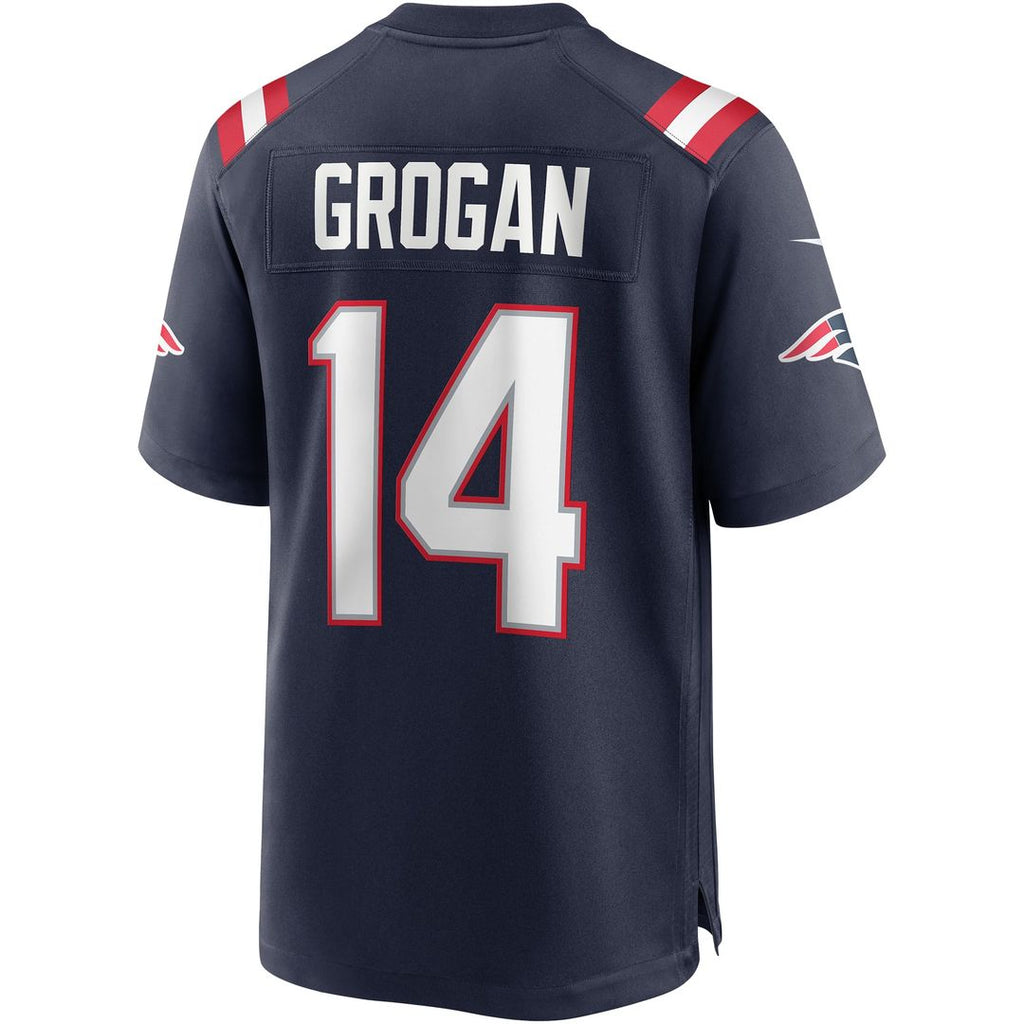 New England Patriots Steve Grogan Navy Game Retired Player Jersey product image 3, provided for visual reference and product