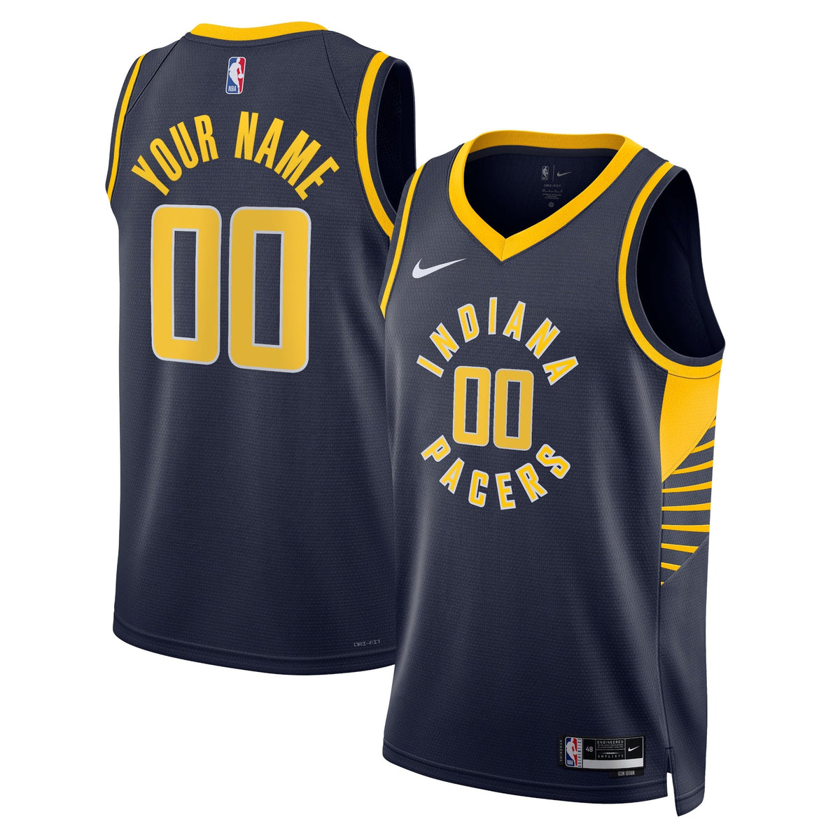 Indiana Pacers Icon Swingman Basketball Jersey - Custom - Unisex product image 1, provided for visual reference and product