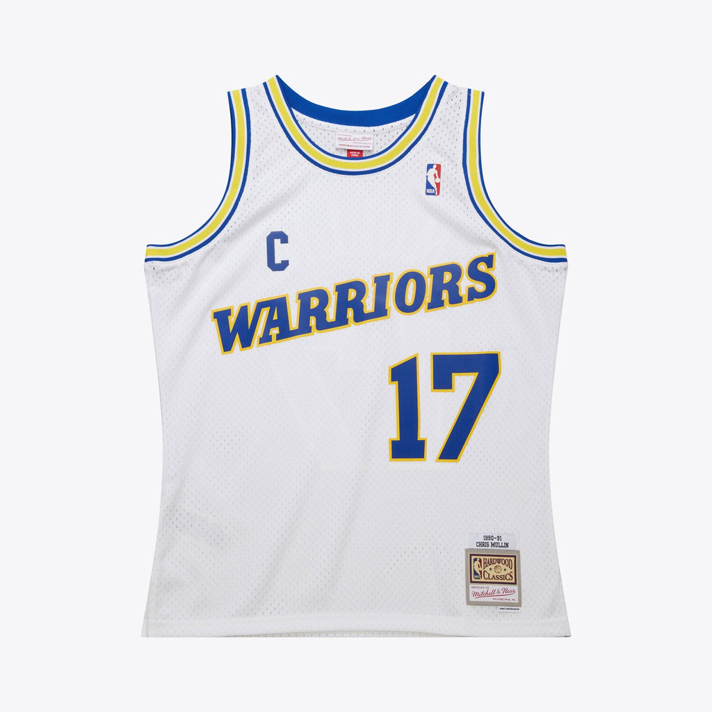 Chris Mullin Golden State Warriors 1990 Swingman Jersey product image 1, provided for visual reference and product detail