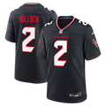 Houston Texans Calen Bullock Navy Team Game Jersey product image 1, provided for visual reference and product detail review