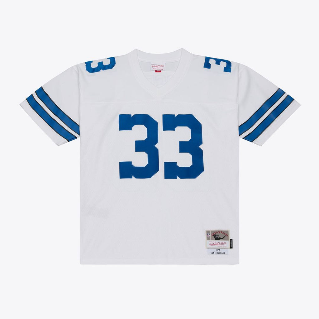 Dallas Cowboys Tony Dorsett White Retired Legacy Replica Player Jersey product image 1, provided for visual reference and
