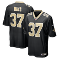 New Orleans Saints Mims Black Team Game Jersey product image 1, provided for visual reference and product detail review