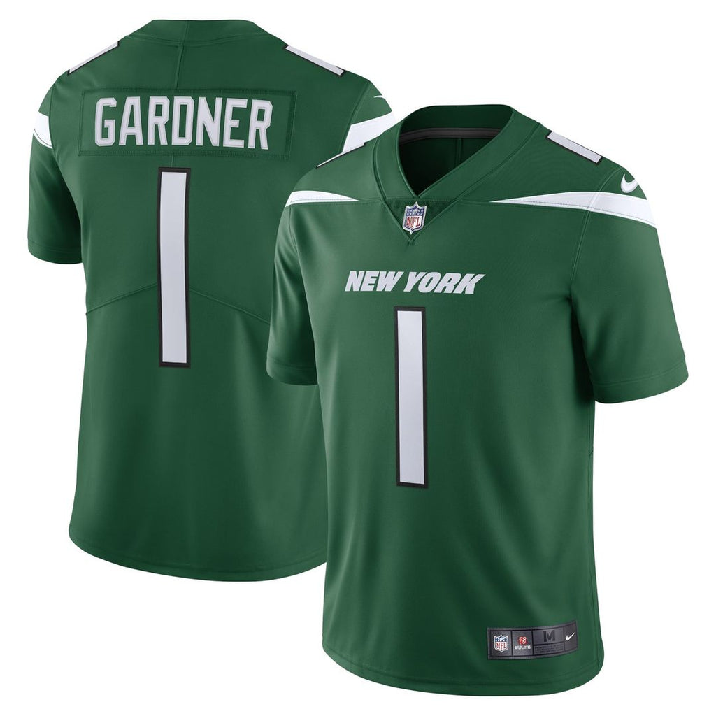New York Jets Ahmad Sauce Gardner Green Vapor Limited Jersey product image 1, provided for visual reference and product