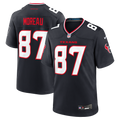 Houston Texans Foster Moreau Navy Team Game Jersey product image 1, provided for visual reference and product detail review