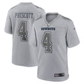 Dallas Cowboys Dak Prescott Gray Atmosphere Fashion Game Jersey product image 1, provided for visual reference and product