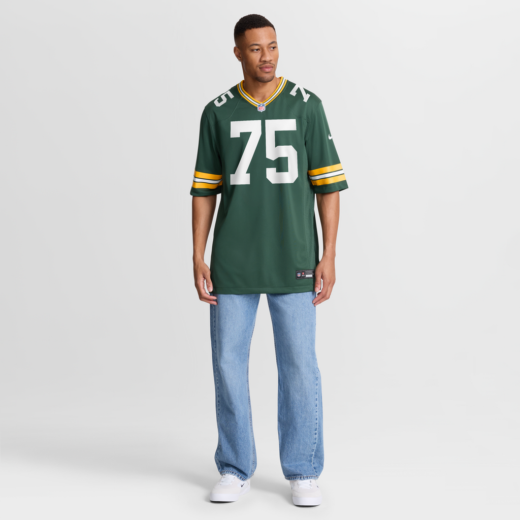 Green Bay Packers Sean Rhyan Green Game Player Jersey product image 7, provided for visual reference and product detail