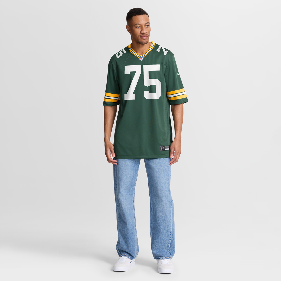 Green Bay Packers Sean Rhyan Green Game Player Jersey product image 7, provided for visual reference and product detail
