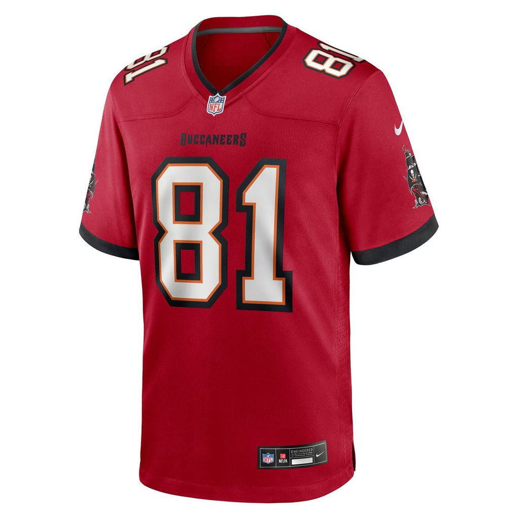 Tampa Bay Buccaneers Ryan Miller Red Team Game Jersey product image 2, provided for visual reference and product detail