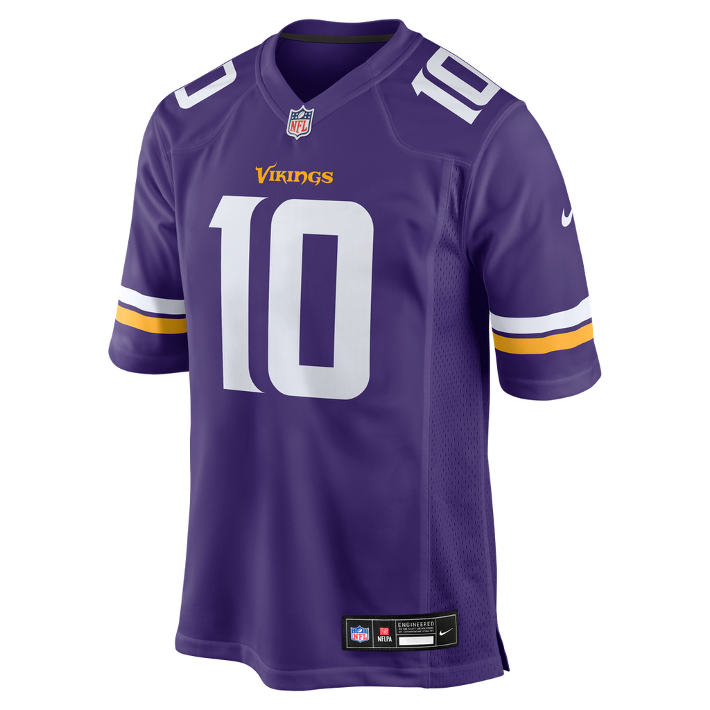 Minnesota Vikings Fran Tarkenton Purple Game Retired Player Jersey product image 2, provided for visual reference and