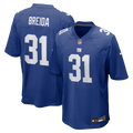 New York Giants Matt Breida Royal Game Jersey product image 1, provided for visual reference and product detail review
