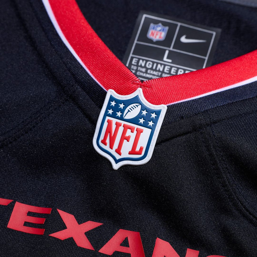Houston Texans Cade Stover Navy Game Jersey product image 4, provided for visual reference and product detail review