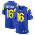 Los Angeles Rams Tru Edwards Royal Team Game Jersey product image 1, provided for visual reference and product detail review