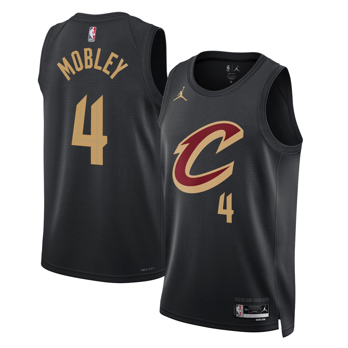 Cleveland Cavaliers Statement Edition Swingman Basketball Jersey - Black - Evan Mobley - Unisex product image 1, provided
