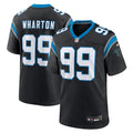 Carolina Panthers Tershawn Wharton Black Team Game Jersey product image 1, provided for visual reference and product detail
