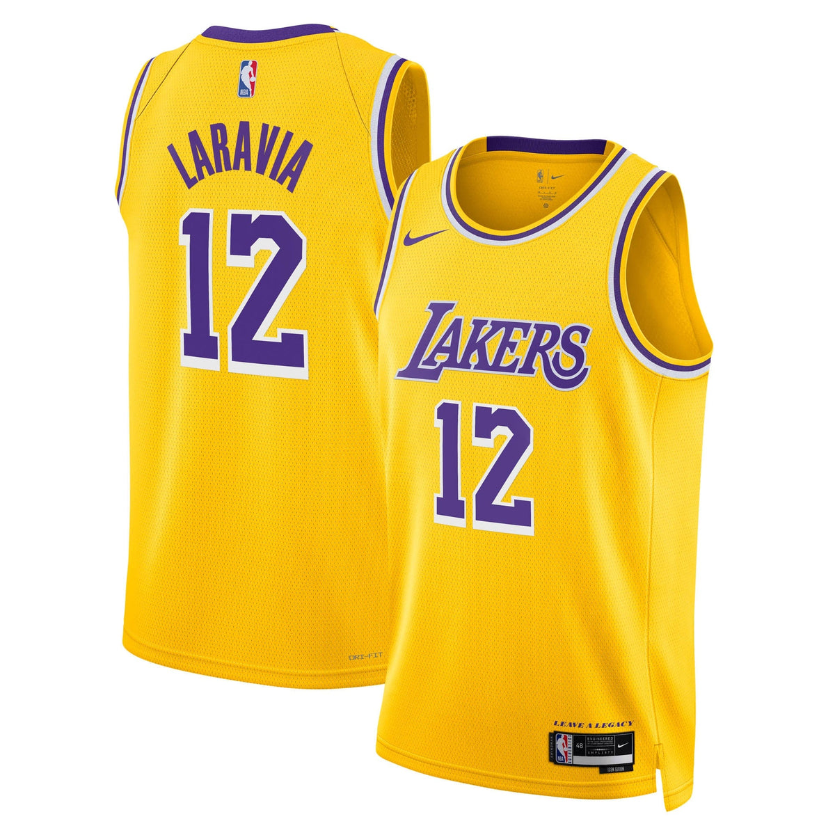 Los Angeles Lakers Nike Icon Edition Swingman Jersey - Gold product image 2