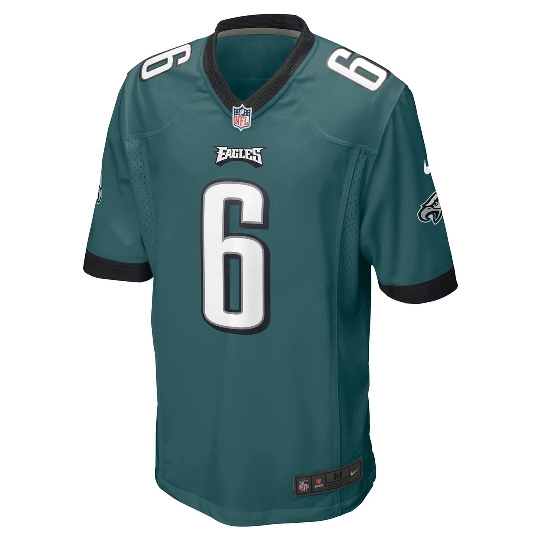 Philadelphia Eagles DeVonta Smith Midnight Green Team Game Jersey product image 14, provided for visual reference and