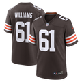 Cleveland Browns Chris Williams Brown Team Game Jersey product image 1, provided for visual reference and product detail