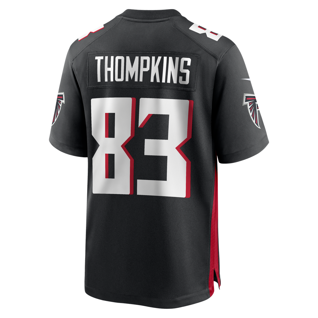 Atlanta Falcons Deven Thompkins Black Team Game Jersey product image 3, provided for visual reference and product detail