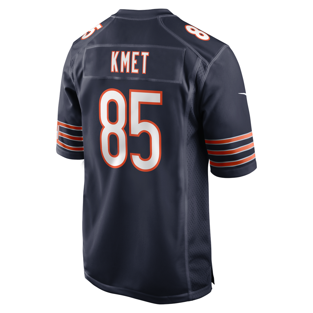 Chicago Bears Cole Kmet Navy Player Game Jersey product image 3, provided for visual reference and product detail review