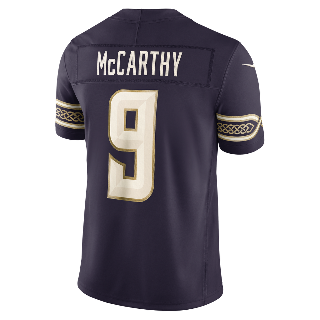 Minnesota Vikings J.J. McCarthy Purple 2026 Rivalries Collection Stitched Limited Jersey product image 7, provided for