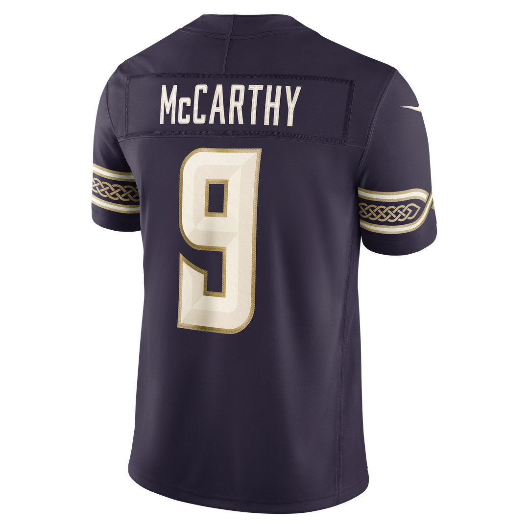 Minnesota Vikings J.J. McCarthy Purple 2026 Rivalries Collection Stitched Limited Jersey product image 7, provided for