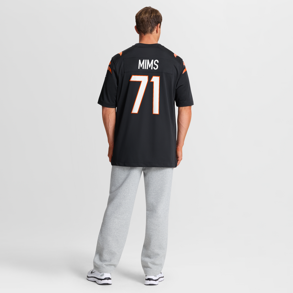 Cincinnati Bengals Amarius Mims Black Player Game Jersey product image 8, provided for visual reference and product detail